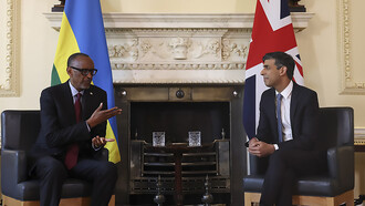 London, United Kingdom, Prime Minister Rishi Sunak meets Paul Kagame, President of Rwanda for a bilateral meeting in 10 Downing Street, picture by Simon Dawson