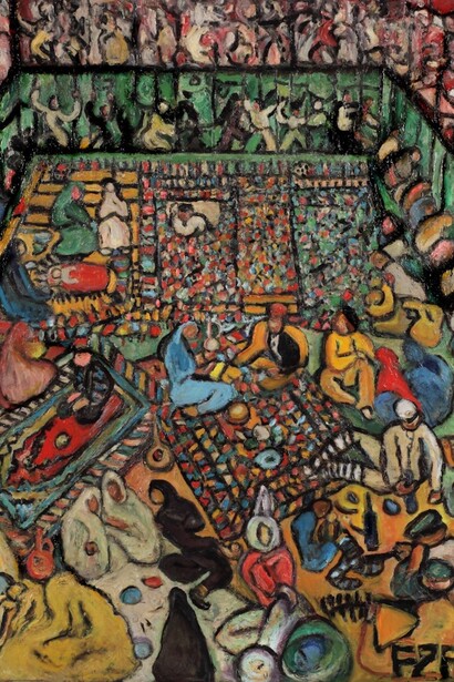 Fahrelnissa Zeid Third Class Passengers 1943 Istanbul Museum of Modern Art (Istanbul, Turkey) © Estate of Fahrelnissa Zeid, 1901-1991 (Amman, Jordan)