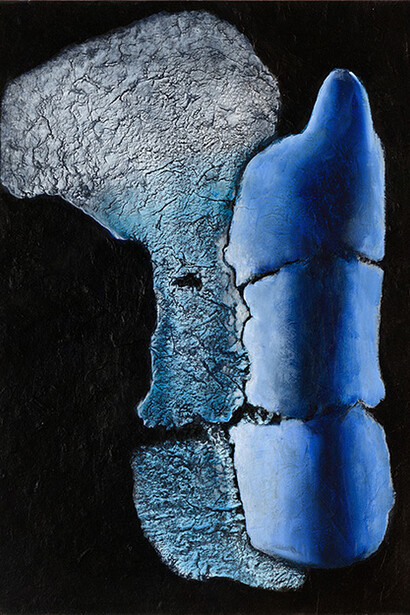 La Pensée colorée - 27. Acrylique et vinylique sur papier marouflé sur carton, 42x29,7 cm.