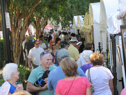 Marietta Art in the Park past edition, festival view. Courtesy of Marietta Art in the Park 