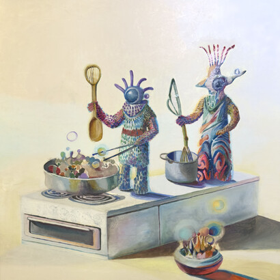 Seongmin Yoo, Stirring the stars. Courtesy of Corey Helford Gallery 