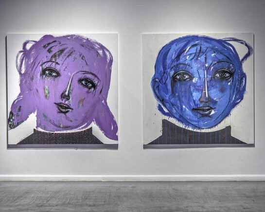 Mohannad Orabi, Exhibition view. Courtesy of Ayyam Gallery