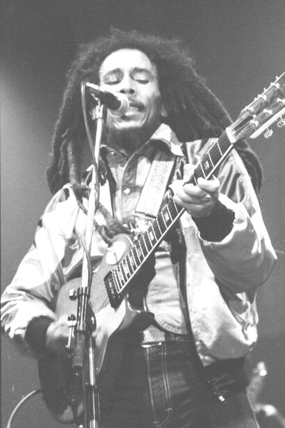 Bob Marley & The Wailing Wailers, Zurich, Hallenstadion, concert. Bob Marley's first concert in Switzerland