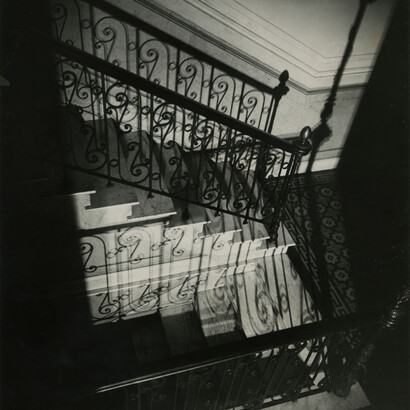 Horacio Coppola. Untitled (Staircase at Calle Corrientes). 1928. Gelatin silver print, 13 3/4 x 11 3/4″ (34.9 x 29.9 cm). Collection Alexis Fabry, Paris © 2015 Estate of Horacio Coppola
