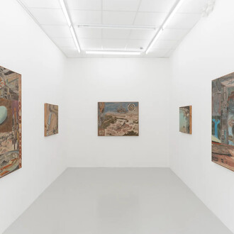Frans Nybacka, Feeling small, bug pirates, exhibition view. Courtesy of Bricks Gallery