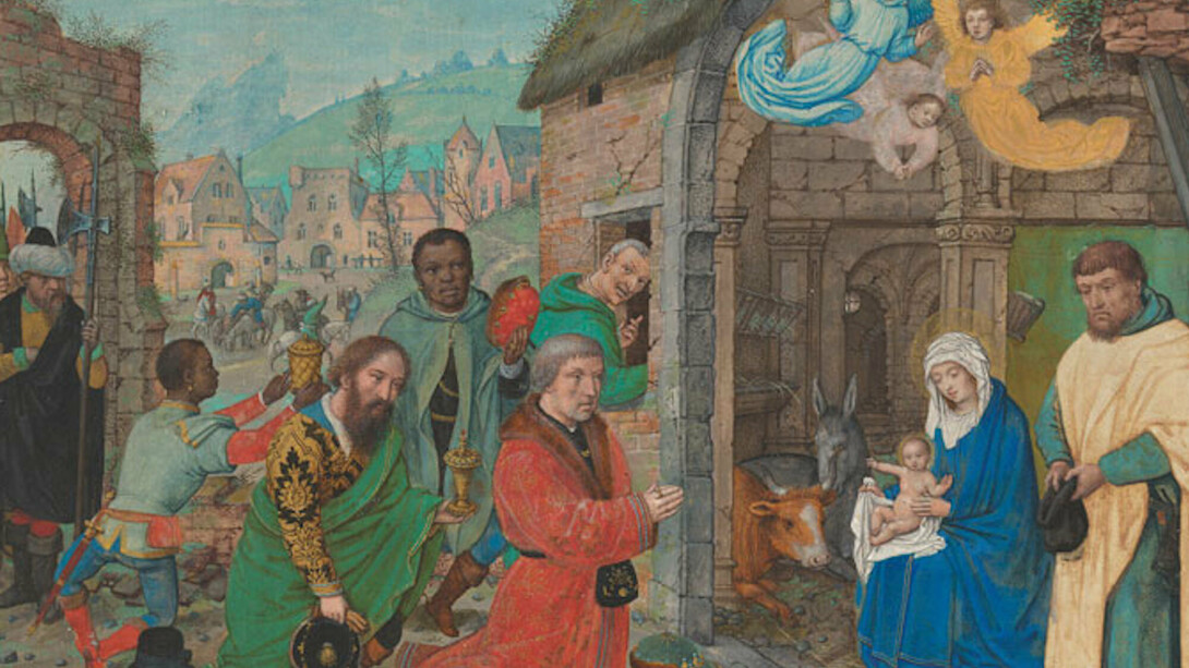 Simon Bening, The Adoration of the Magi, mid-1520s, tempera heightened with gold on vellum, National Gallery of Art, Washington, Woodner Collection, Gift of Dian Woodner, 2013. Courtesy of National Gallery of Art