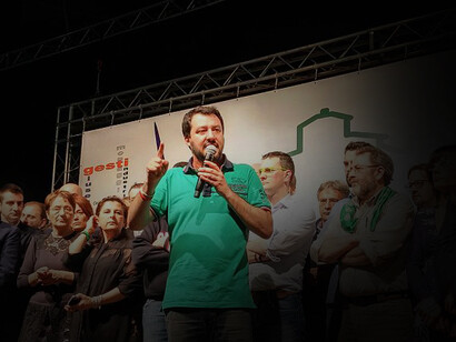 Matteo Salvini. Cena di gala 30° anniversario Lega Nord Bergamo, Italia, 2015