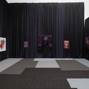 Tobias Spichtig, When a joke becomes a prayer, exhibition view. Courtesy of Galerie Hussenot