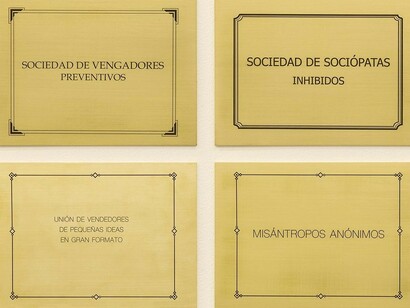 Placas de metal grabadas (2010)