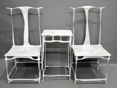 Huashan Project – Performance, 2014, Copper, 42 1/2 x 19 5/8 x 17 3/8, 27 1/2 x 16 7/8 x 13, 42 1/2 x 19 5/8 x 17 3/8 inches (108 x 50 x 44, 70 x 43 x 33, 108 x 50 x 44 cm)