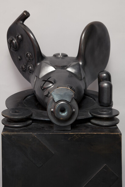 Michael Sandle, Der Minister fuer Propaganda, 1981, Bronze (c) Michael Sandle, Courtesy of Flowers Gallery London and New York