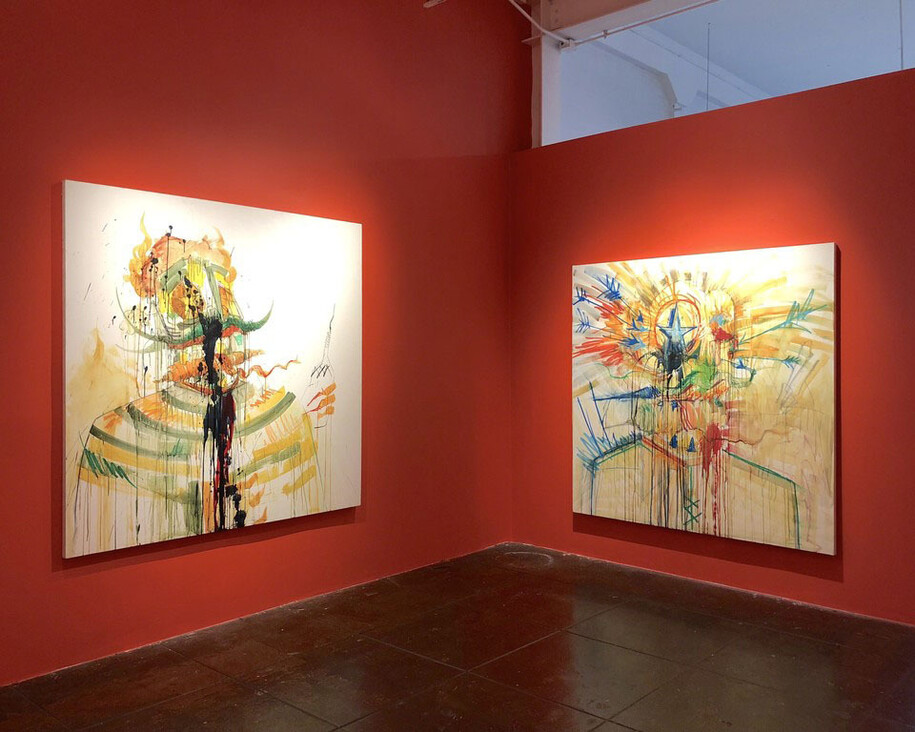 Retna : Mano A Mano, exhibiiton view. Courtesy of New Image Art