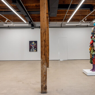 Various artists, Thus masked, the world has a language, exhibition view. Courtesy of Mariane Ibrahim Gallery