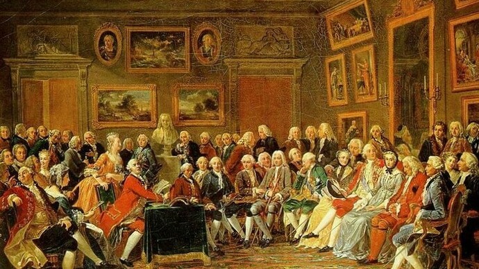 Charles Gabriel Lemonnier, Salon de Madame Geoffrin