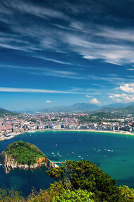 Vista panorámica de San Sebastián
