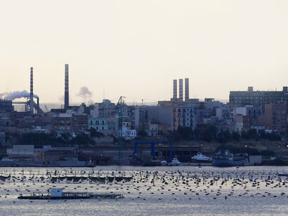 ILVA factory in Taranto, Italy, photo by Antonio Seprano