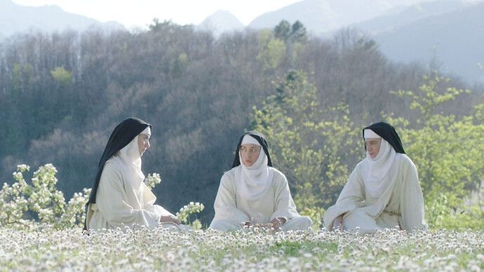 Alison Brie, Kate Micucci and Aubrey Plaza in The Little Hours  