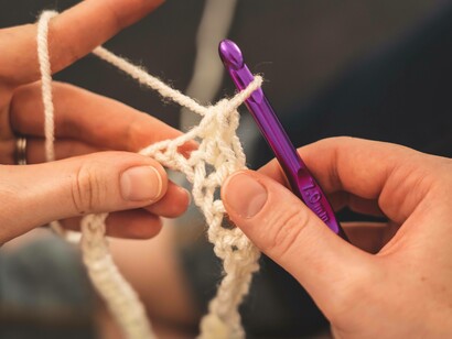 Learning to crochet