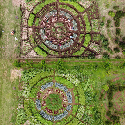 Jacob Ramírez, Cultivos en mandala, fotografía