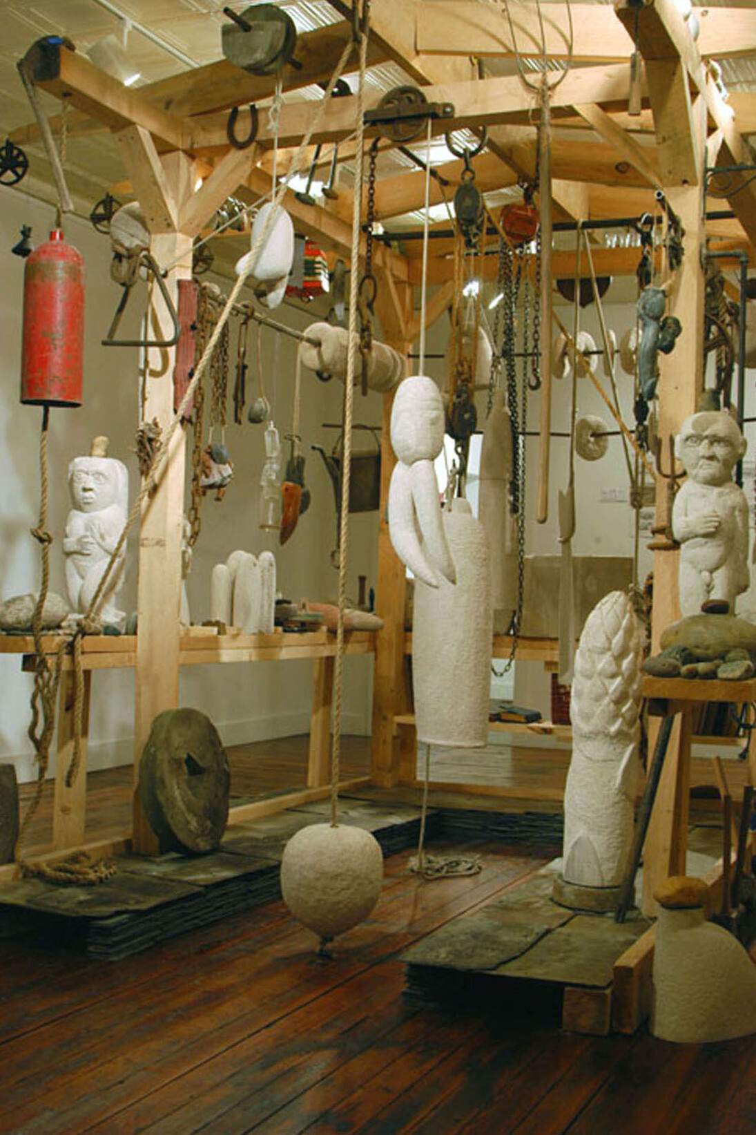 Tim de Christopher, The Fruit of Our Labors, ongoing. Mixed media, dimensions variable. Courtesy of the artist. Installation at Oxbow Gallery, Northampton, MA, 2010.