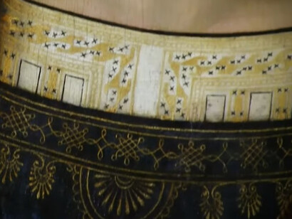 Raffaello Sanzio, San Sebastiano, 1502 ca., Accademia Carrara di Bergamo, particolare