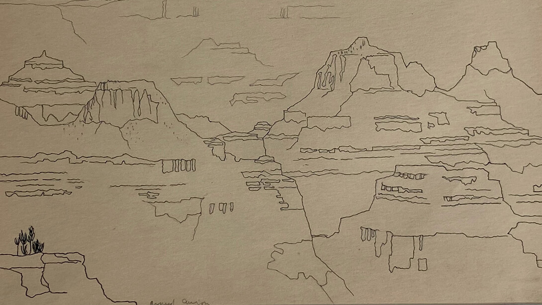 John Held, Jr., Grand Canyon. Courtesy of BYU Museum of Art