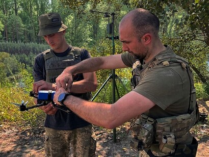Ukrainian loitering munitions developed from modified FPV drones