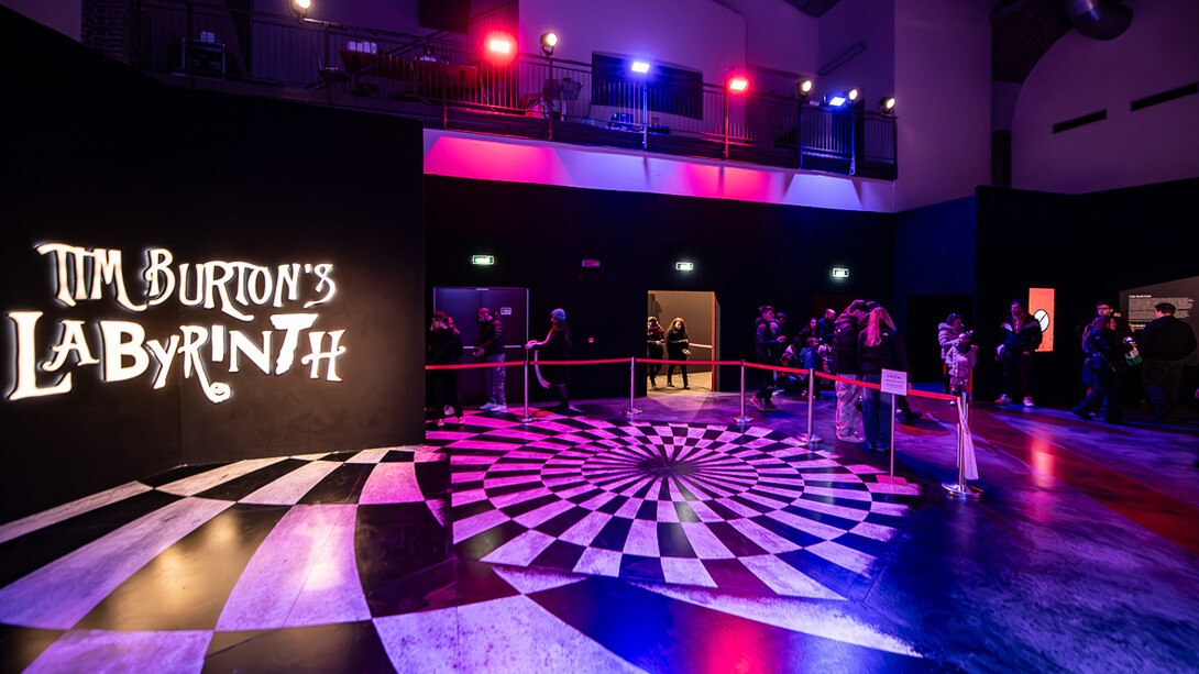 Tim Burton’s labyrinth, vista della mostra. Per gentile concessione della Letsgo Company