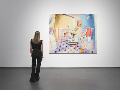 Matthias Weischer. Viewing room presentation, exhibition view. Courtesy of Galerie Judin
