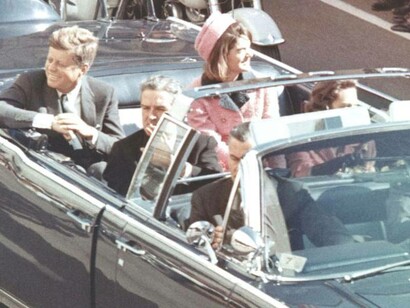 Car escorting JFK, Dallas, Texas, USA, 1963