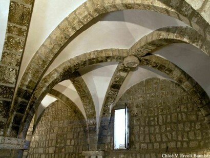 Buttresses in the castle ofSoriano nel Cimino