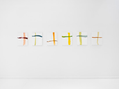 Alexander Wertheim, Empordà paintings, exhibition view. Courtesy of Alzueta Gallery