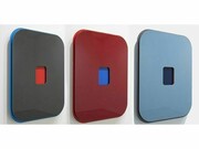 Gregory Johnston, Tableau Vivant series, Enamel on aluminum , 2014, 40 x 30 x 3.5 inches each