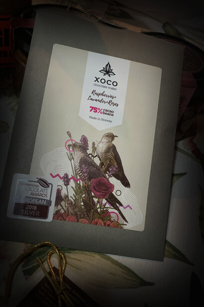 Presentación del chocolate 75% cacao de Xoco, ganador del Interntional Chocolate Awards en 2018