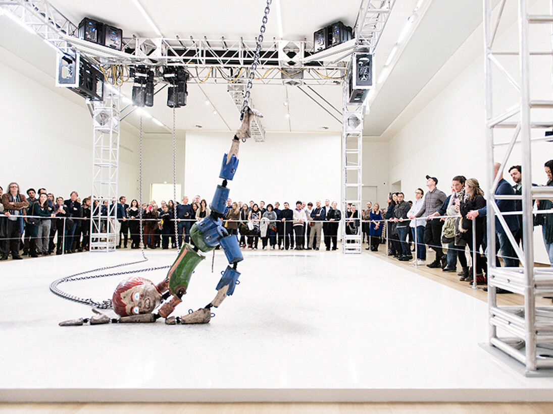 Jordan Wolfson, Exhibition view. Courtesy of Stedelijk