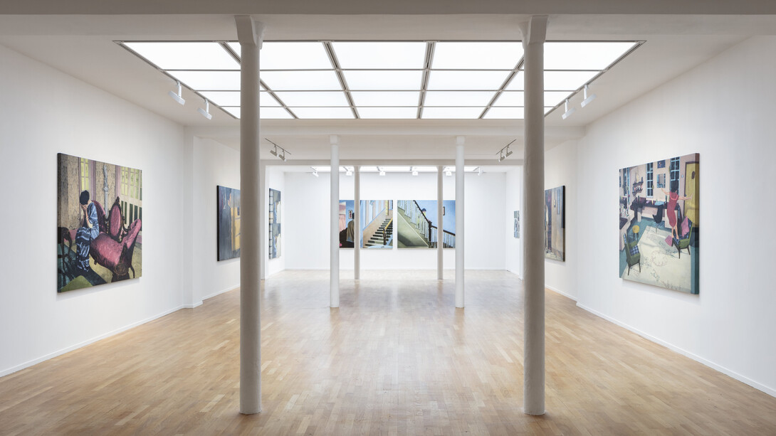 Vue d'exposition, Atul Dodiya,
I know you. I do. O’ stranger © Tanguy Beurdeley. Courtesy of Templon Paris