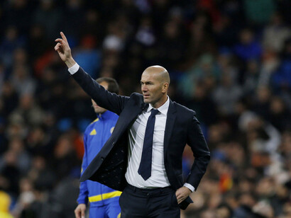 Zinedine Zidane, entrenador del Madrid