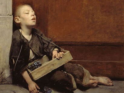 «Le Petit Marchand de violettes» (1885), Fernand Pelez