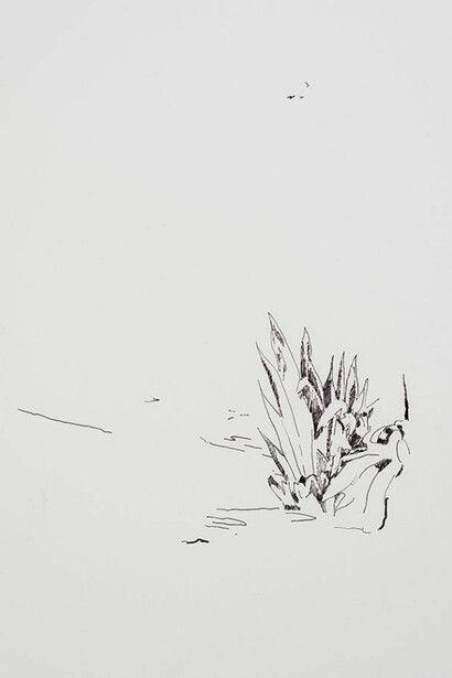 Graham Gussin, Configuration (Elements 1-7), 2014, Ink on walls , Dimension variable (Distributed throughout the gallery)