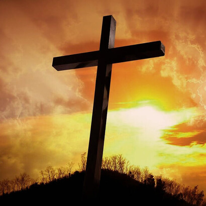 Representación de la crucifixión de Jesucristo