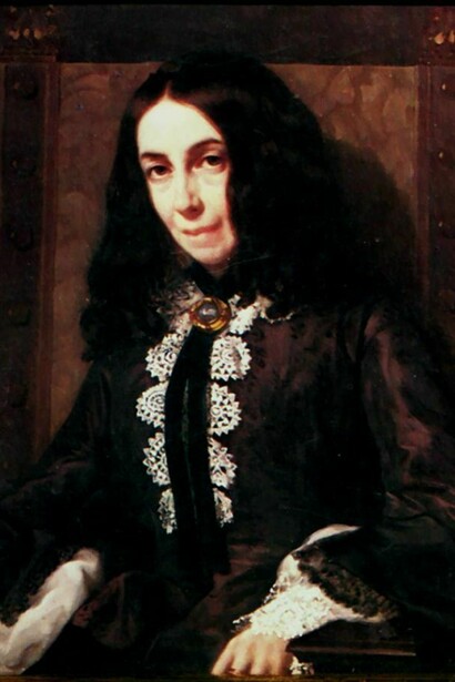 Elizabeth Barrett Browning, ritratto di Michele Gordigiani, 1858  

