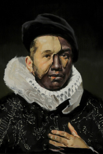 Adam Caldwell, Lacunae Portrait #1, 2017. Courtesy of Mirus Gallery