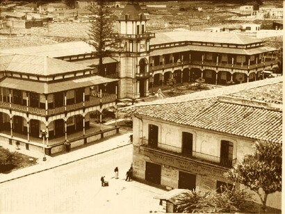 Foto antigua del Palacio de Hierro de Orizaba