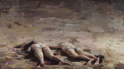 Kim Cogan, Sunbathers, cm 30x40