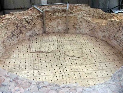 Fornace romana, dettaglio