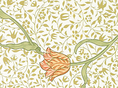 Wallpaper Sample Book 1, page 88: Garden Tulip, pattern #190 by Morris & Co