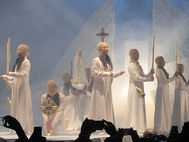 On May 10, 2011, Kanye West performs during the Museum of Modern Art’s Party in the Garden benefit in New York City