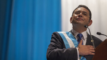 Jimmy Morales, mandatario de Guatemala puesto en entredicho por la corrupción y sus tendencias autoritarias