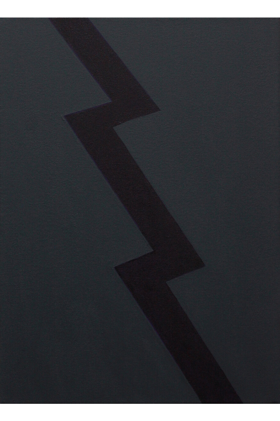 Morrison, Alex Gene 'Bolt Grey & Purple', 2014, Acrylic and oil on canvas, 55 x 40 cm
