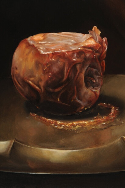 Rachel Bess, Rotting apple, Prone, 2015. Courtesy of Phoenix Art Museum